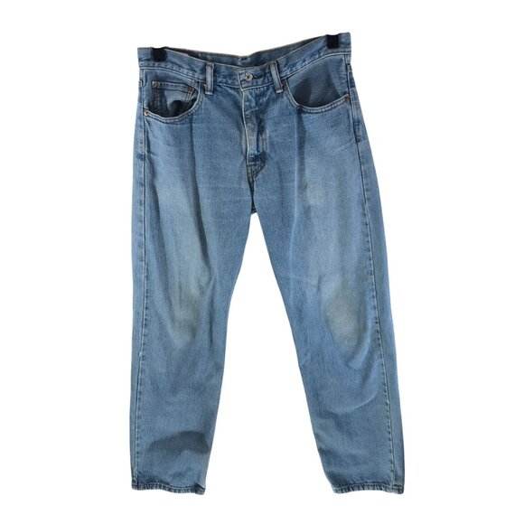 Levis Mens Jeans 550 Relaxed Fit Distressed Grunge 33x32 - Picture 1 of 6